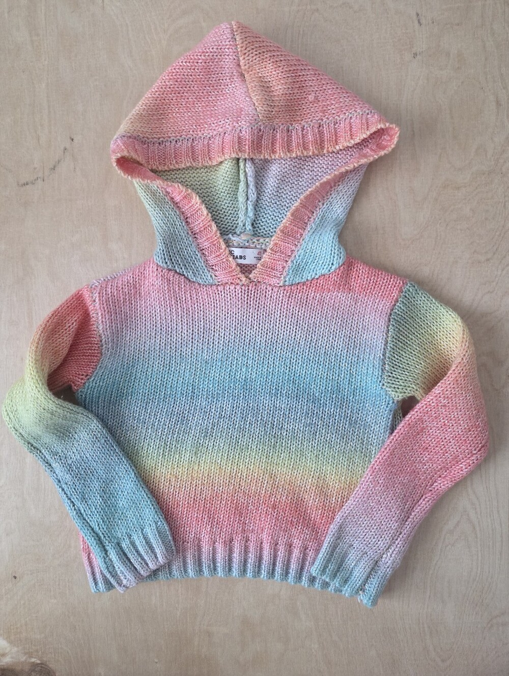 Epic Threads Rainbow Sparkle Sweater Hoodie Girl